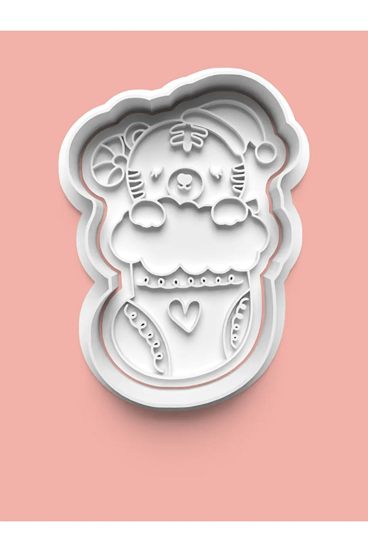 Sevimli Ayıcık Figürü Kurabiye Kalıbı Ve Şeker Hamuru Kalıbı