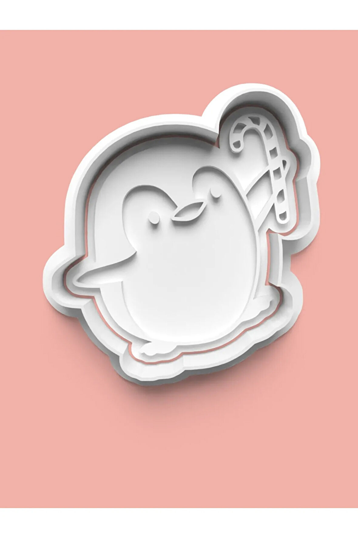 Sevimli Penguen Figürü Kurabiye Kalıbı Ve Şeker Hamuru Kalıbı