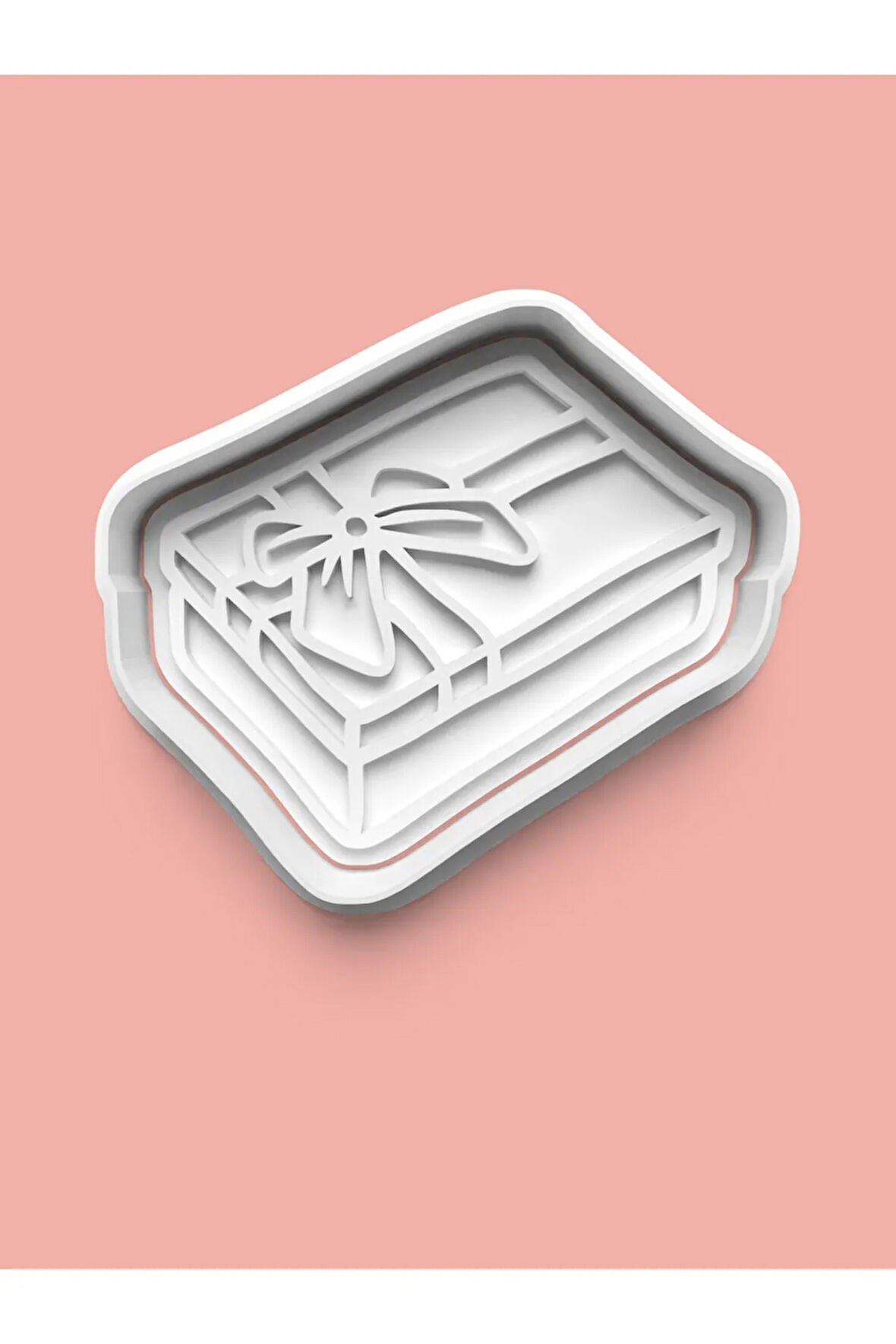 Hediye Kutusu Figürü Kurabiye Kalıbı Ve Şeker Hamuru Kalıbı