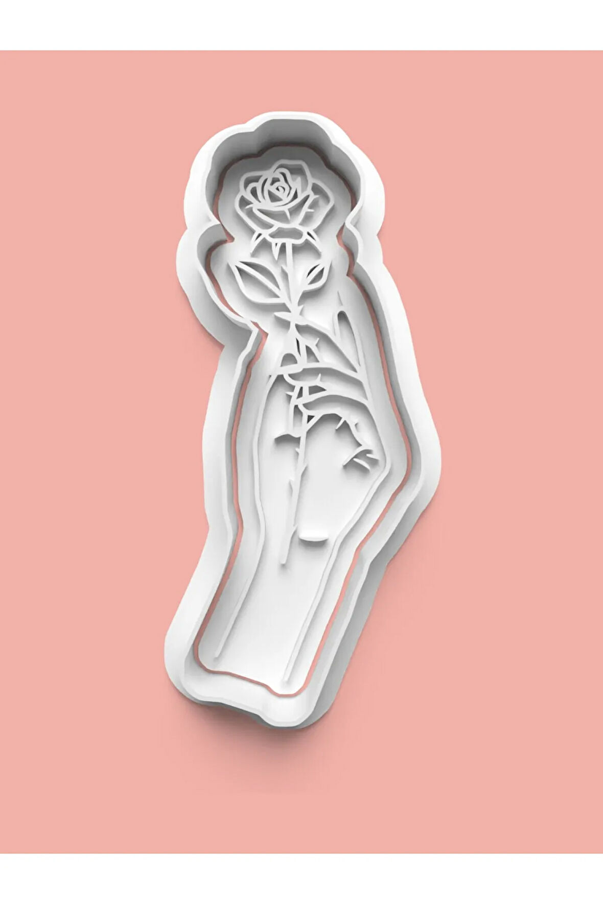 Gül Figürü Kurabiye Kalıbı Ve Şeker Hamuru Kalıbı