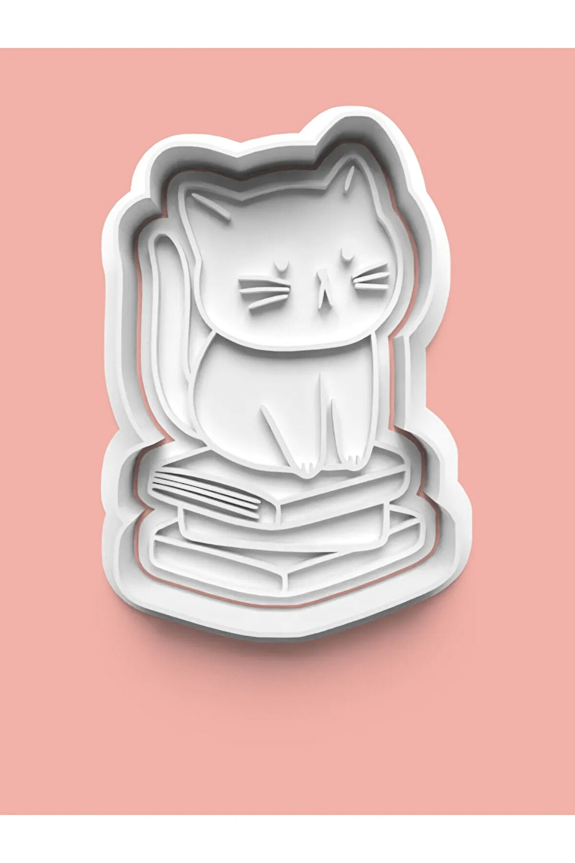 Sevimli Kedicik Kurabiye Kalıbı Ve Şeker Hamuru Kalıbı