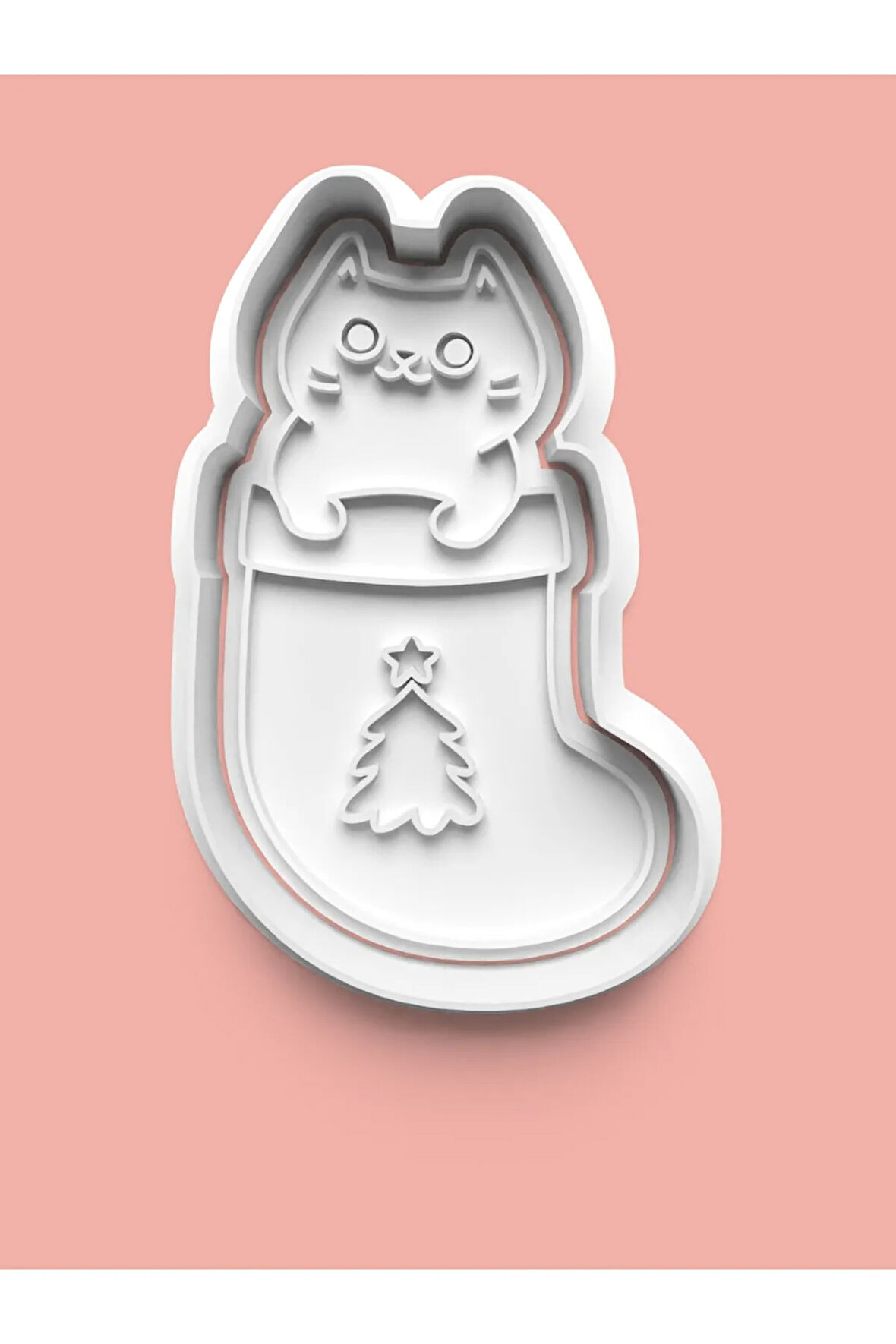 Yavru Kedicik Kedi Kurabiye Kalıbı Ve Şeker Hamuru Kalıbı