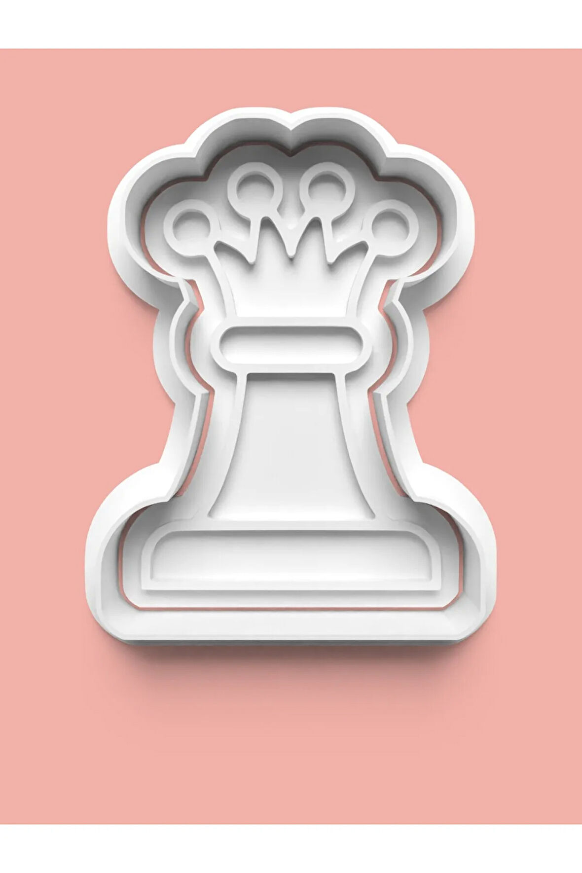 Satranç Vezir Taşı Figürü Kurabiye Kalıbı Ve Şeker Hamuru Kalıbı