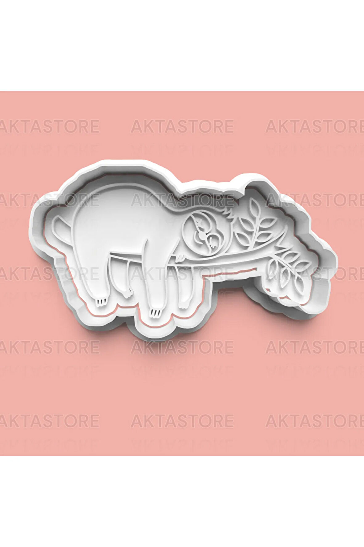 Tembel Hayvan Kurabiye Kalıbı Ve Şeker Hamuru Kalıbı