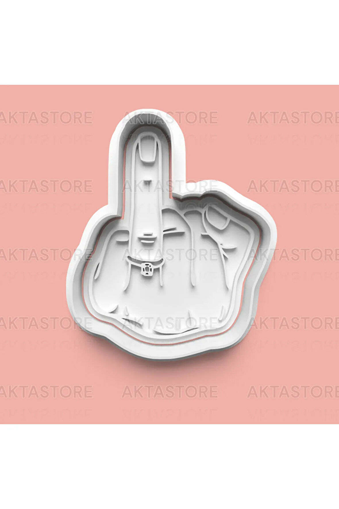 Yüzük Parmağı Kurabiye Kalıbı Ve Şeker Hamuru Kalıbı