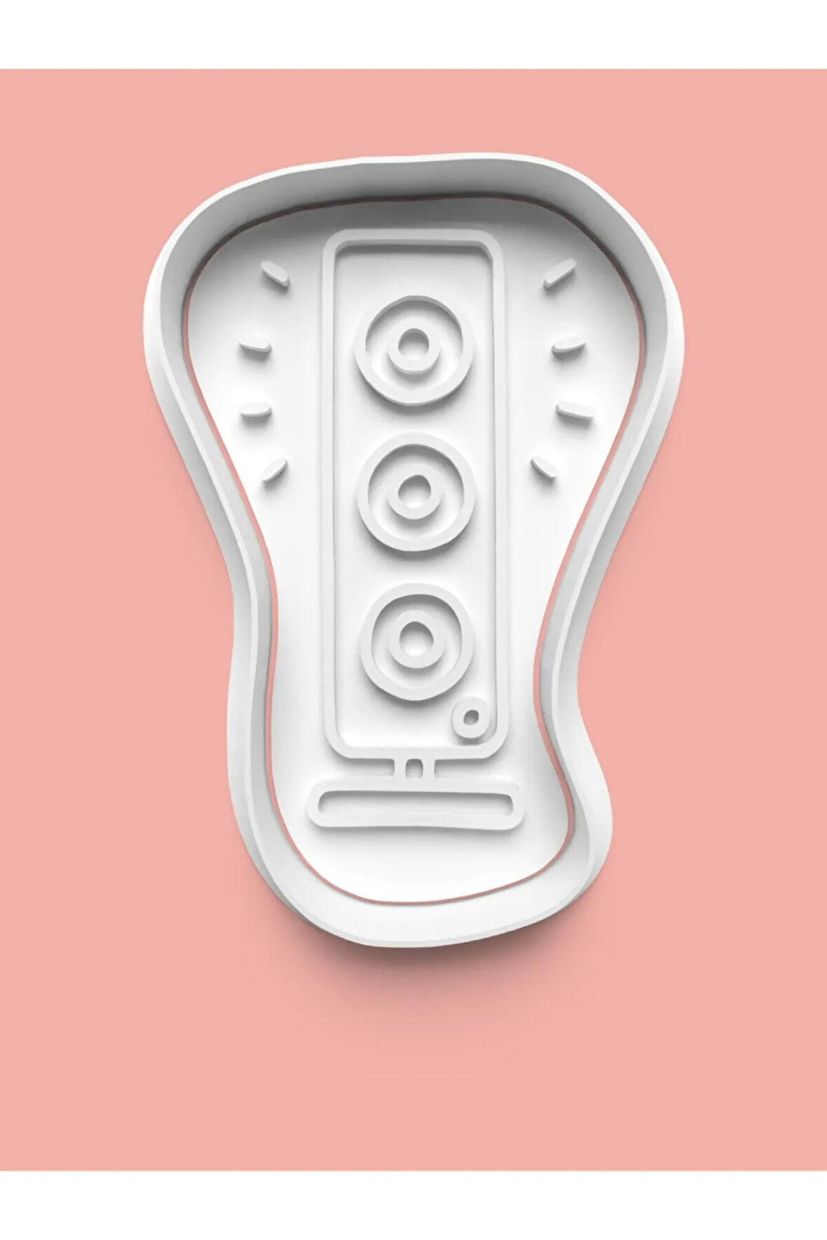 Parti Temalı Hoparlör Figürü Kurabiye Kalıbı Ve Şeker Hamuru Kalıbı