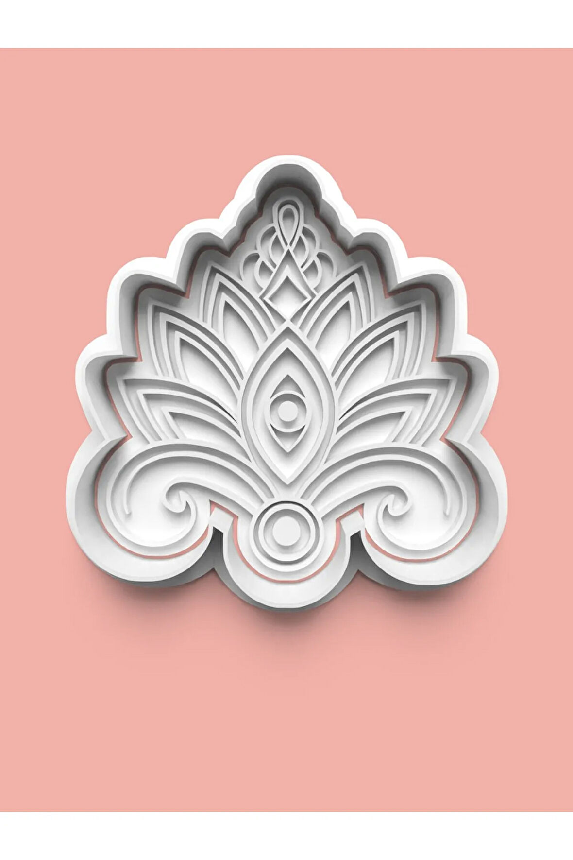 Lotus Mandala Kurabiye Kalıbı Ve Şeker Hamuru Kalıbı