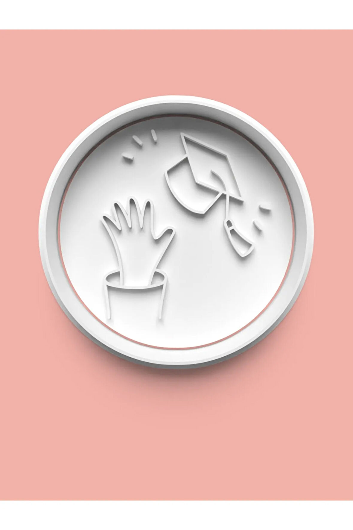 Mezuniyet Temalı Kurabiye Kalıbı Ve Şeker Hamuru Kalıbı