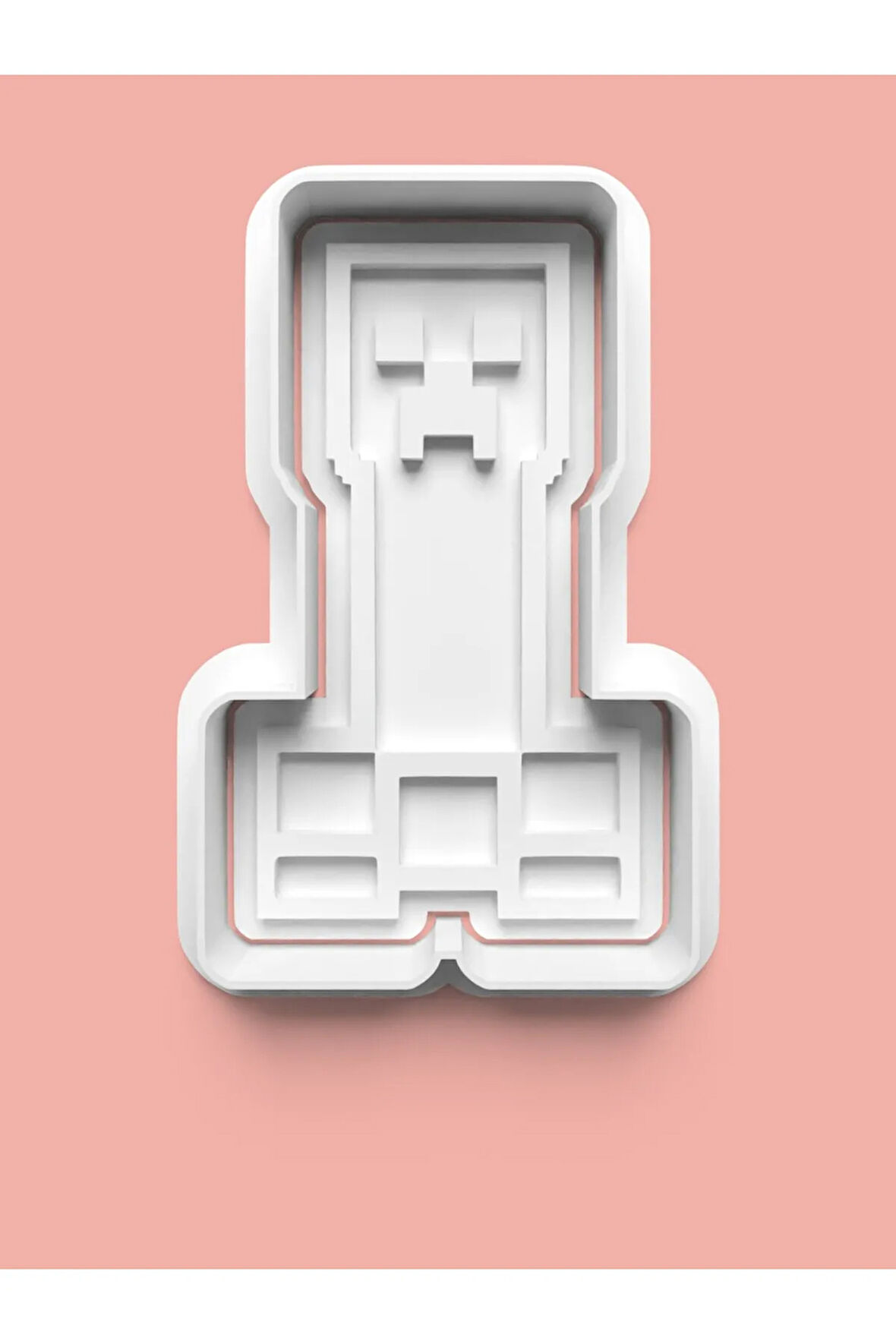 Minecraft Figürü Kurabiye Kalıbı Ve Şeker Hamuru Kalıbı