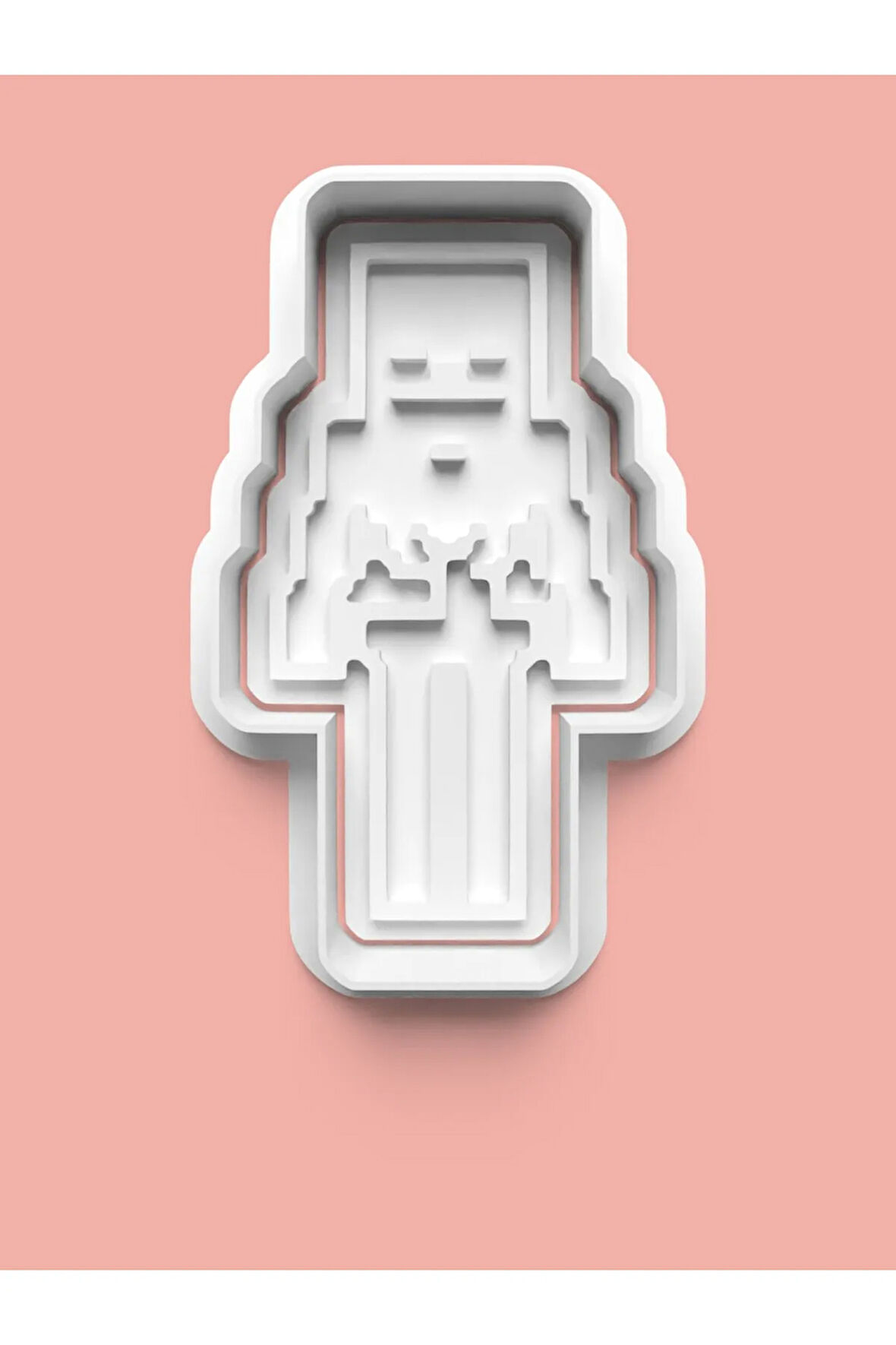 Minecraft Figürü Kurabiye Kalıbı Ve Şeker Hamuru Kalıbı