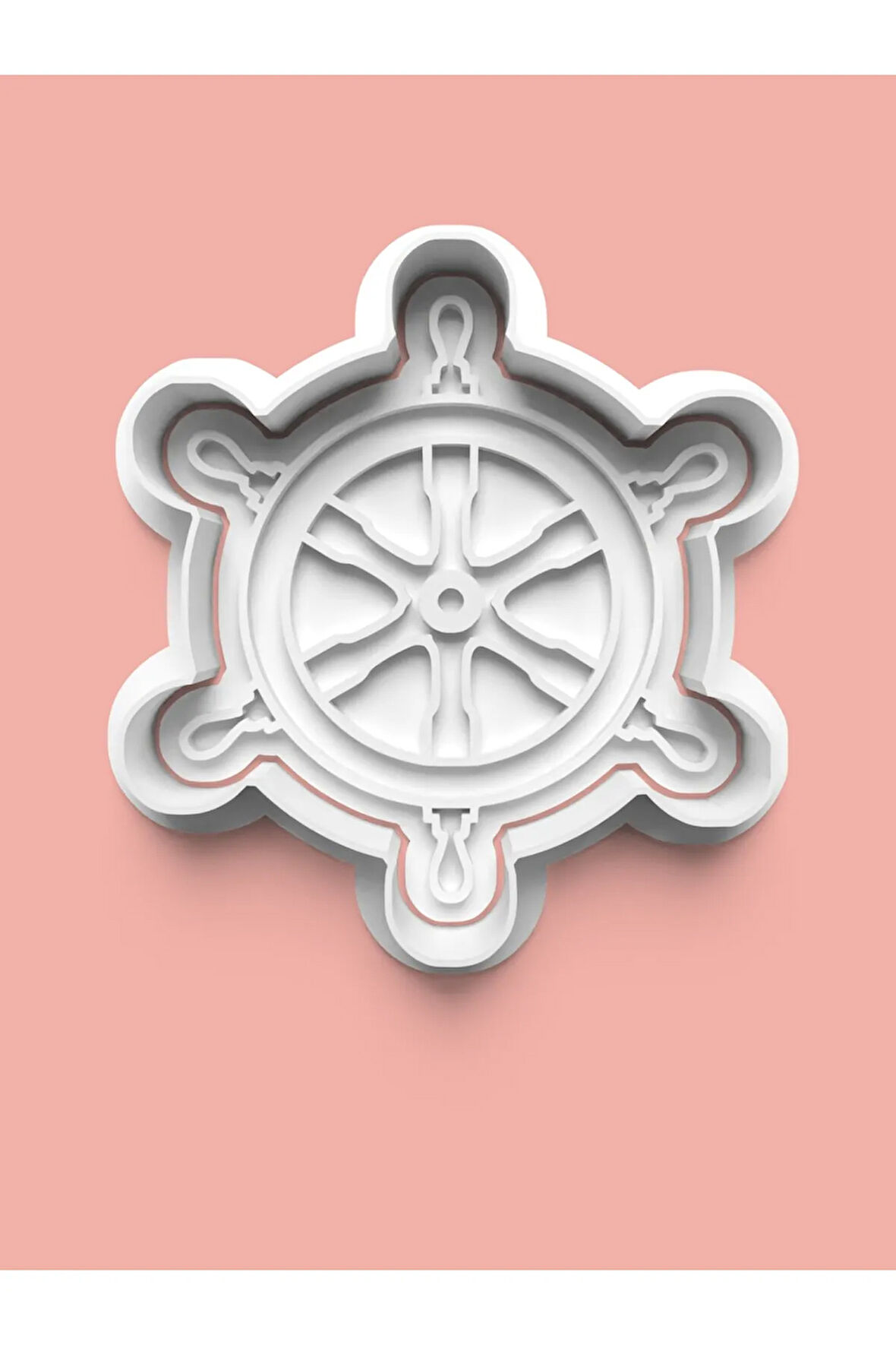 Gemi Dümeni Kaptan Dümeni Kurabiye Kalıbı Ve Şeker Hamuru Kalıbı