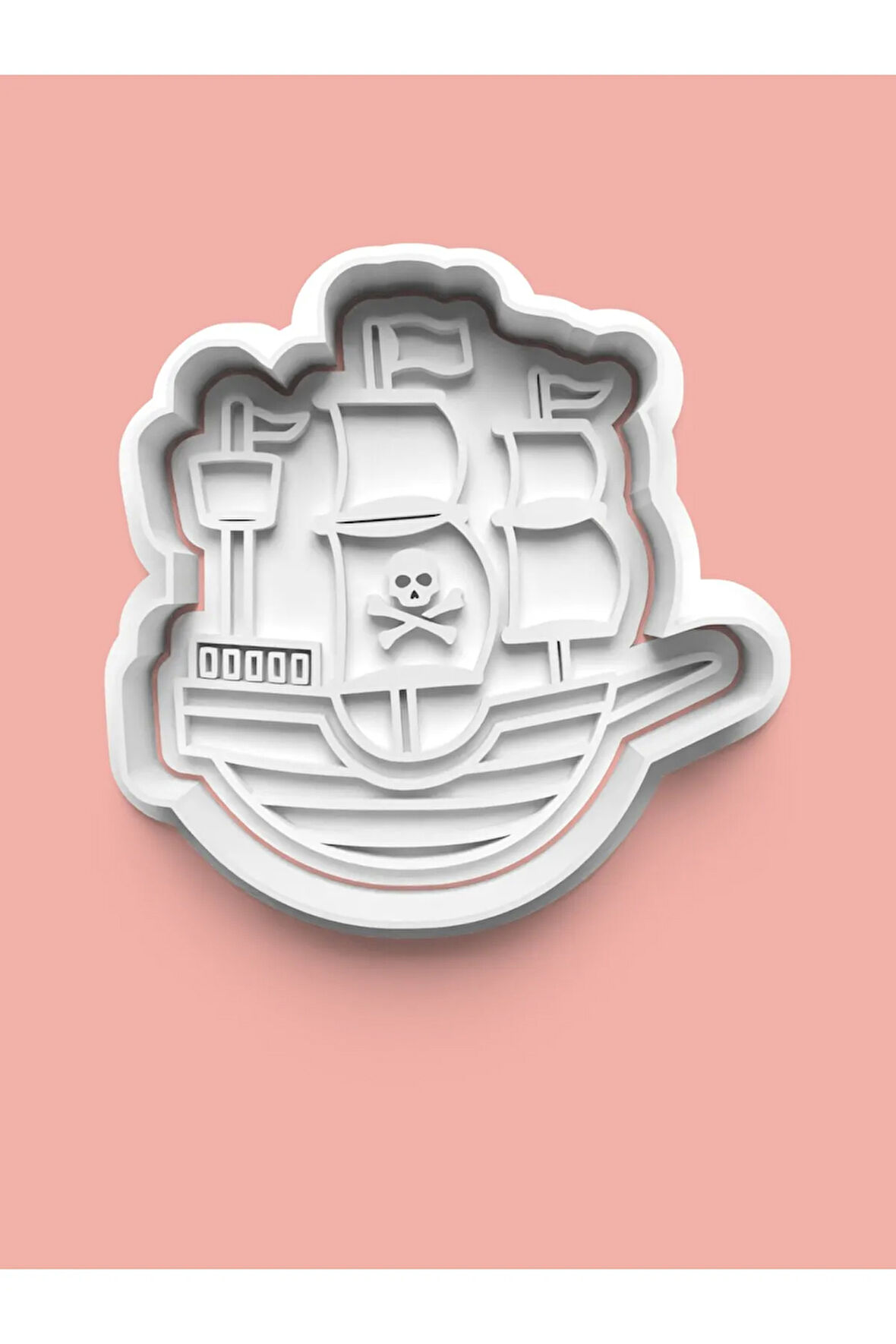 Korsan Gemisi Kurabiye Kalıbı Ve Şeker Hamuru Kalıbı