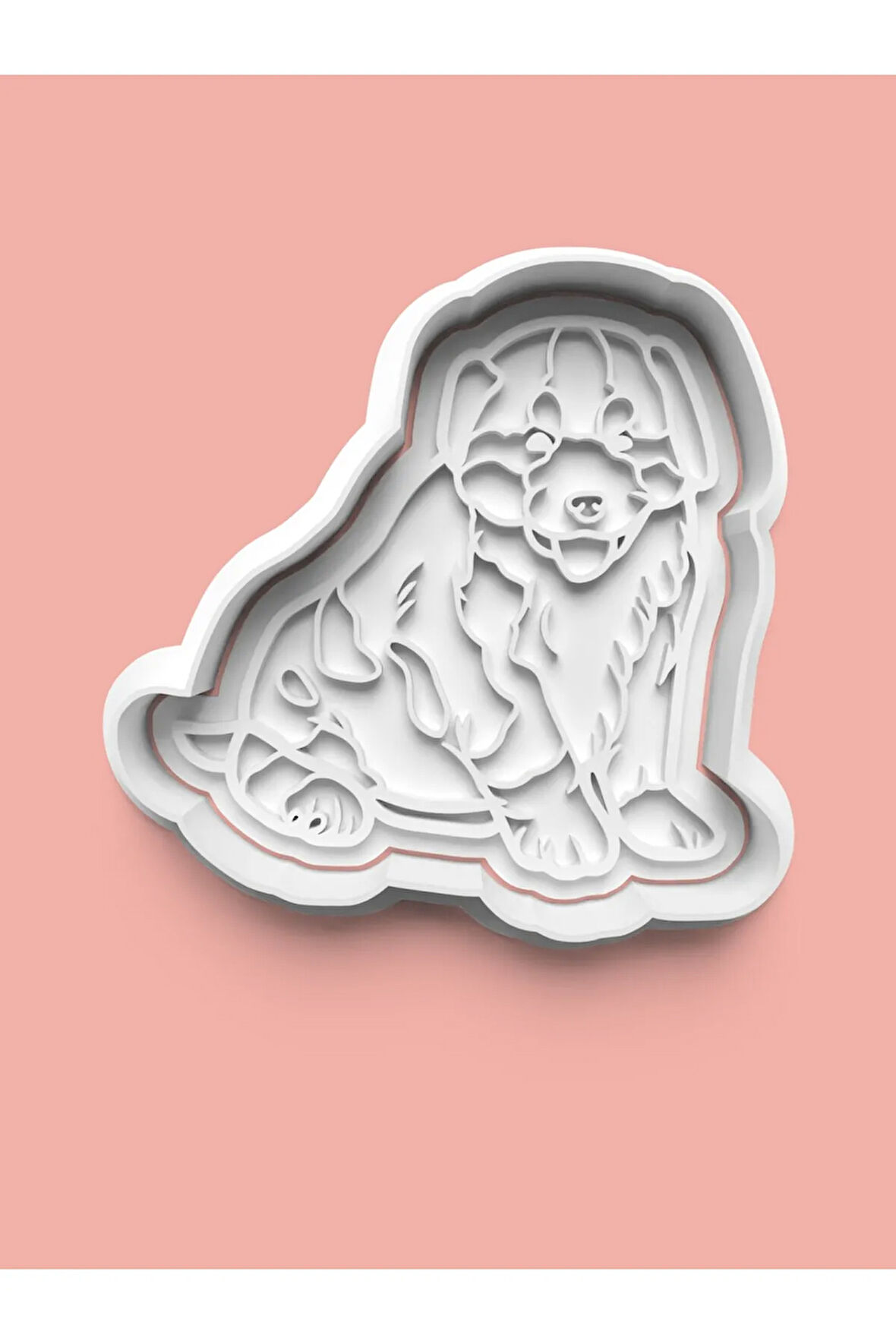 Australian Sheppherd Köpek Figürü Kurabiye Kalıbı Ve Şeker Hamuru Kalıbı