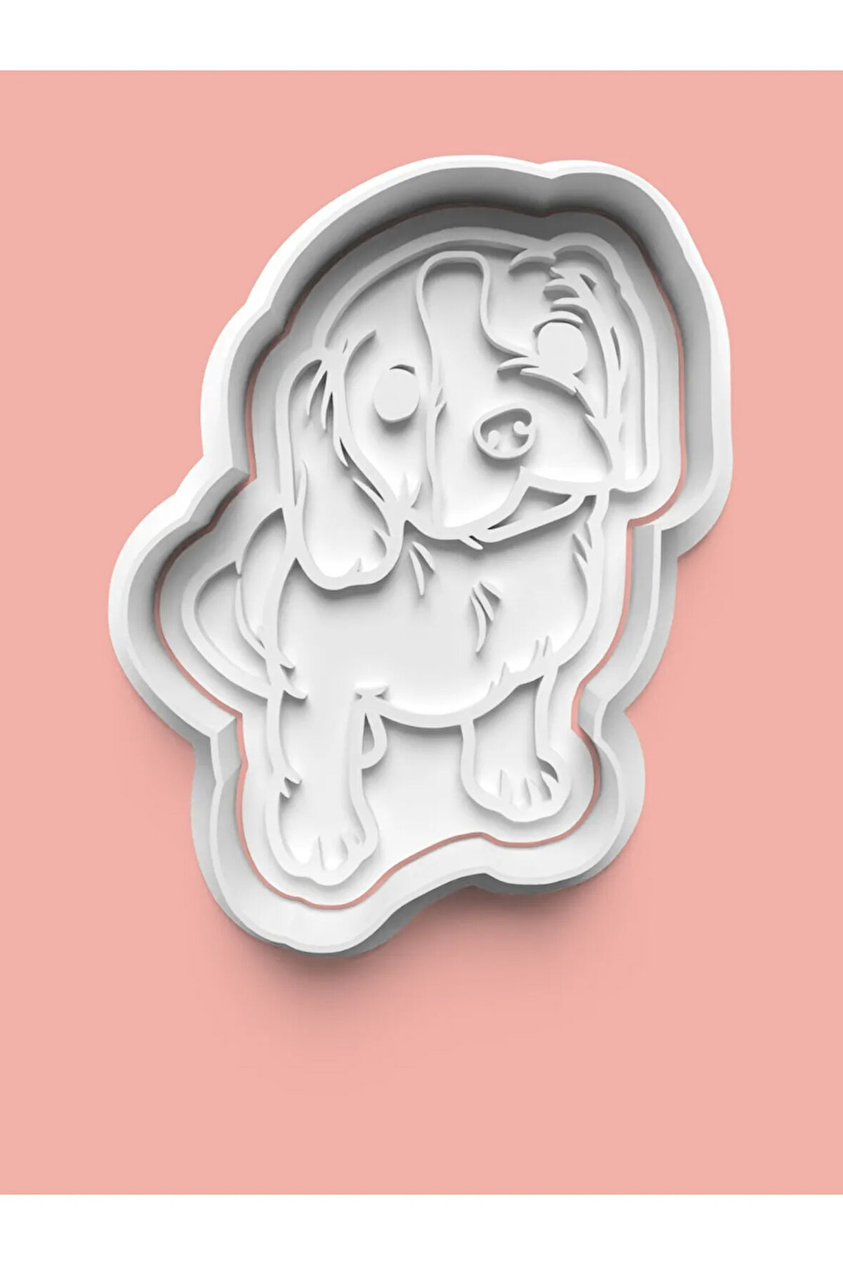 Cavalier King Charles Spaniel Köpek Figürü Kurabiye Kalıbı Ve Şeker Hamuru Kalıbı