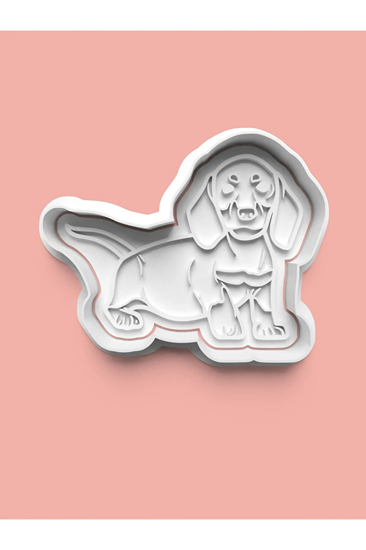 Dachshund Köpek Figürü Kurabiye Kalıbı Ve Şeker Hamuru Kalıbı