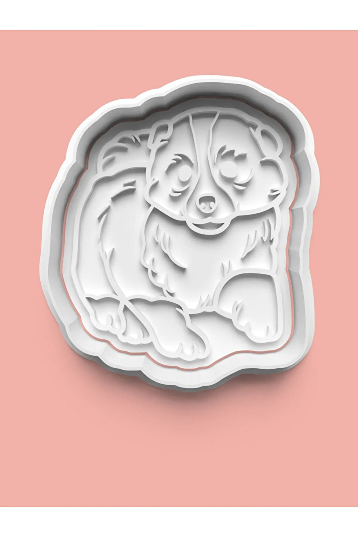 Shetland Sheepdog Köpek Figürü Kurabiye Kalıbı Ve Şeker Hamuru Kalıbı