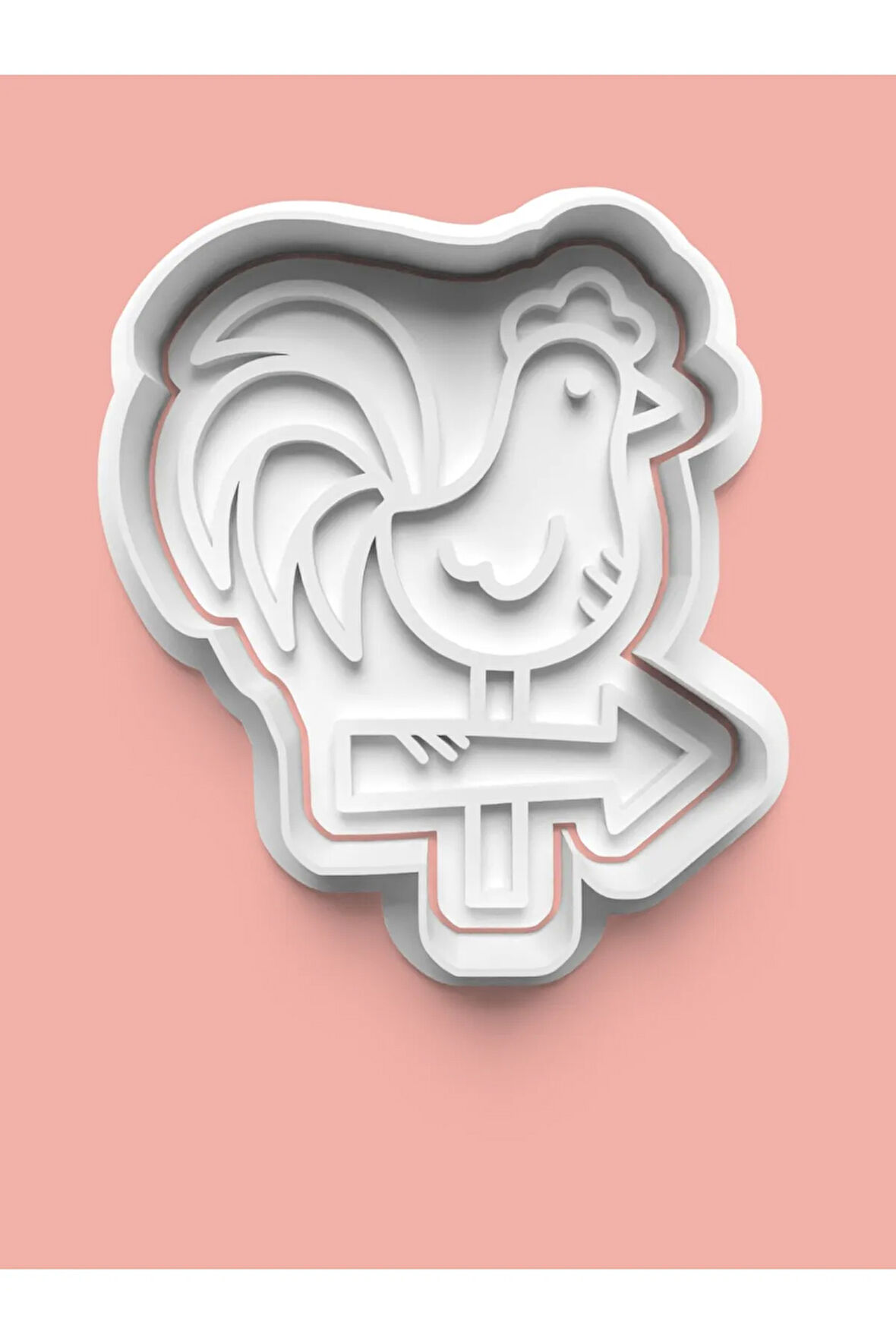 Horoz Figürü Kurabiye Kalıbı Ve Şeker Hamuru Kalıbı