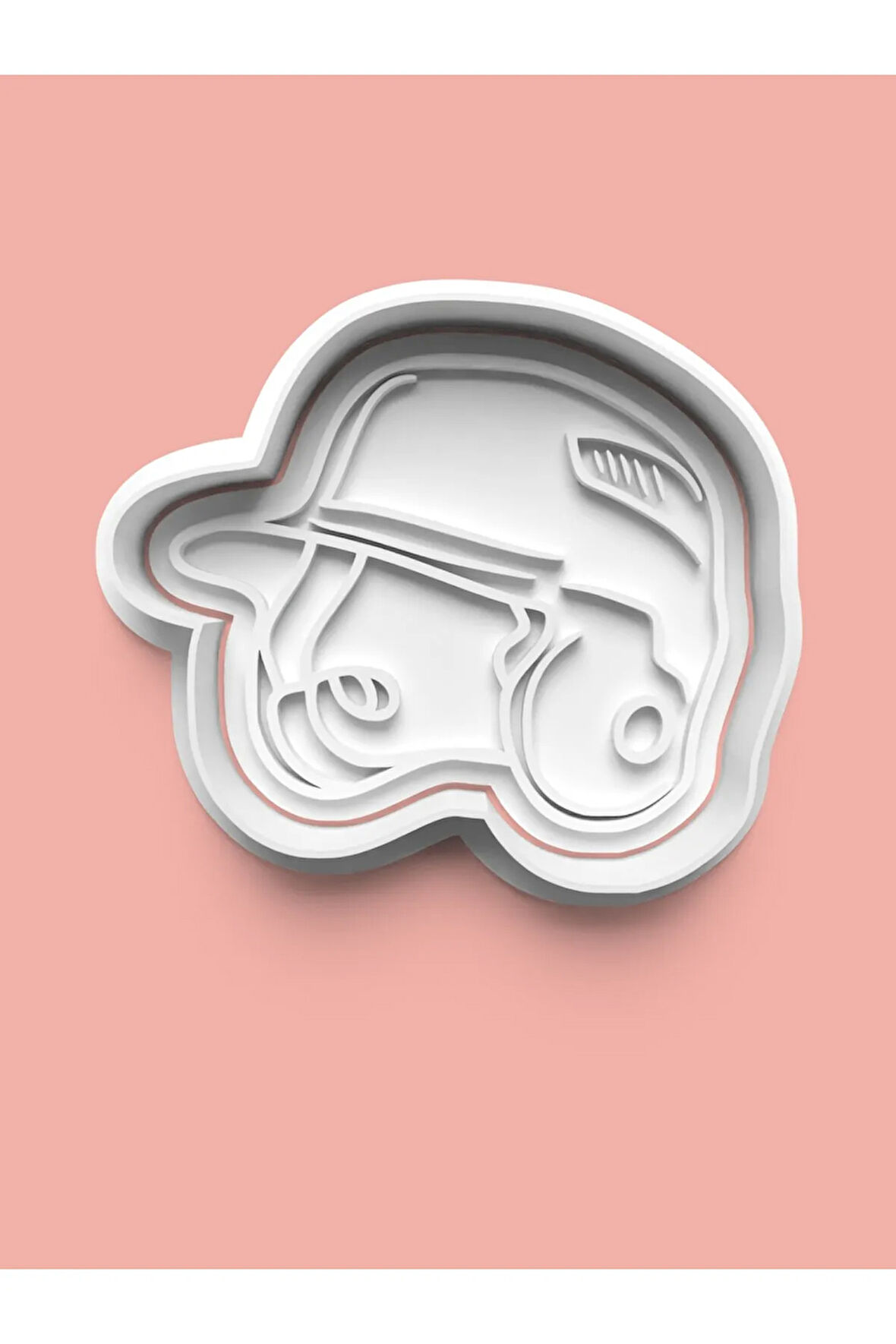 Beyzbol Kaskı Kurabiye Kalıbı Ve Şeker Hamuru Kalıbı