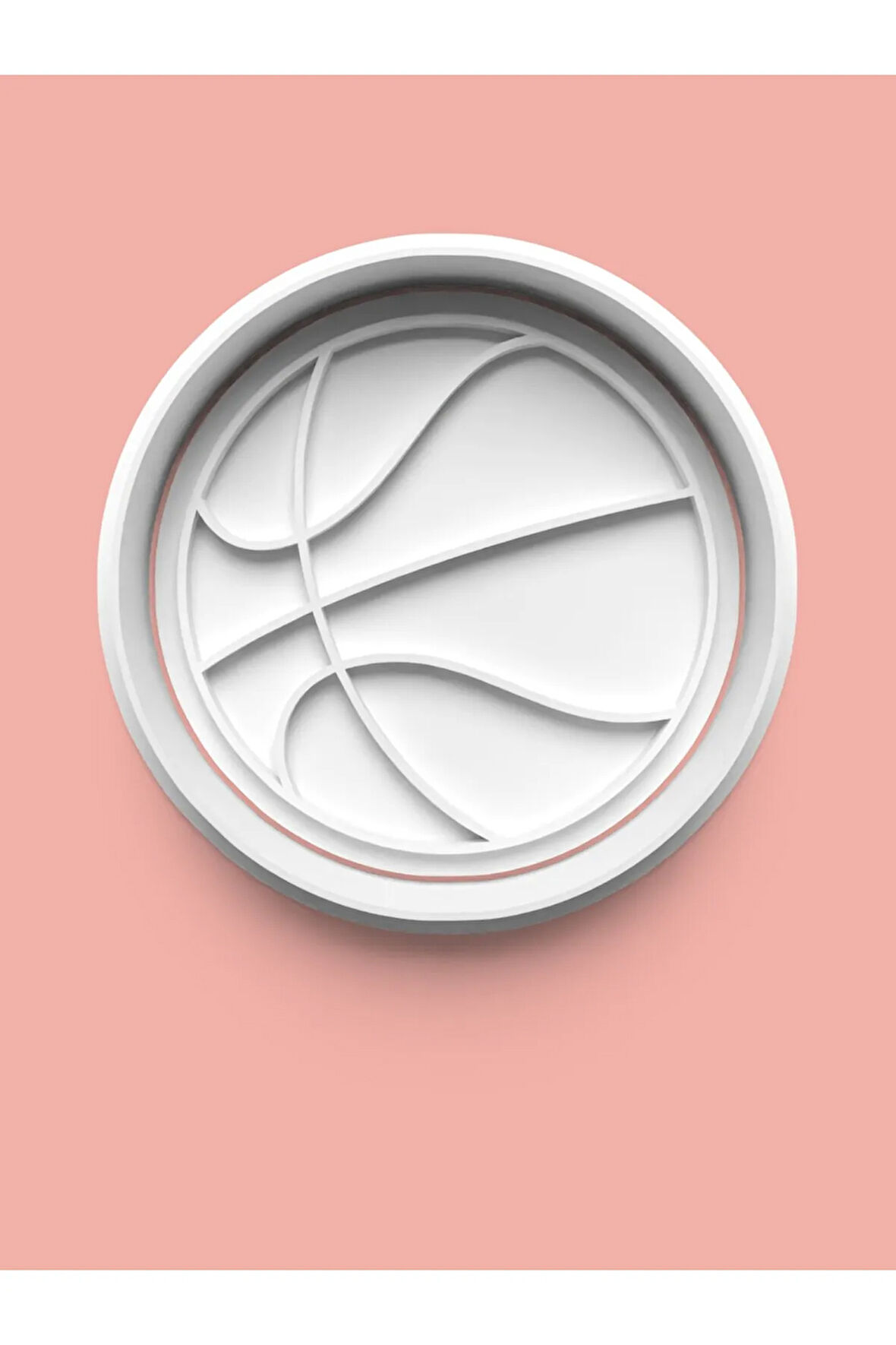 Basketbol Topu Kurabiye Kalıbı Ve Şeker Hamuru Kalıbı