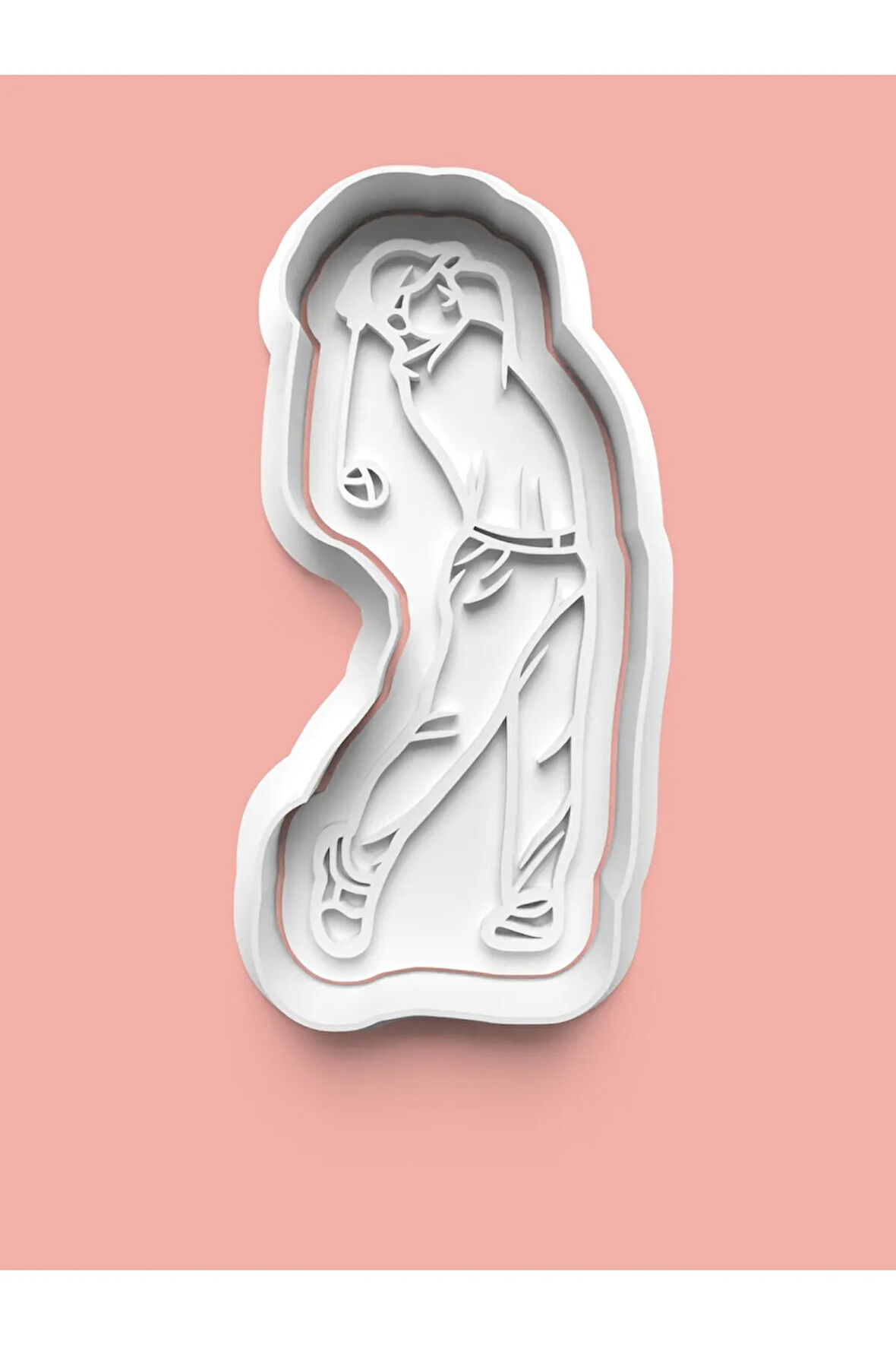 Golfçü Kurabiye Kalıbı Ve Şeker Hamuru Kalıbı