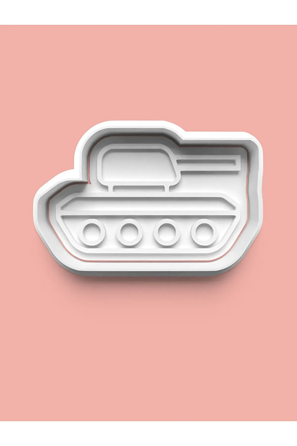 Askeri Araç Tank Figürü Kurabiye Kalıbı Ve Şeker Hamuru Kalıbı