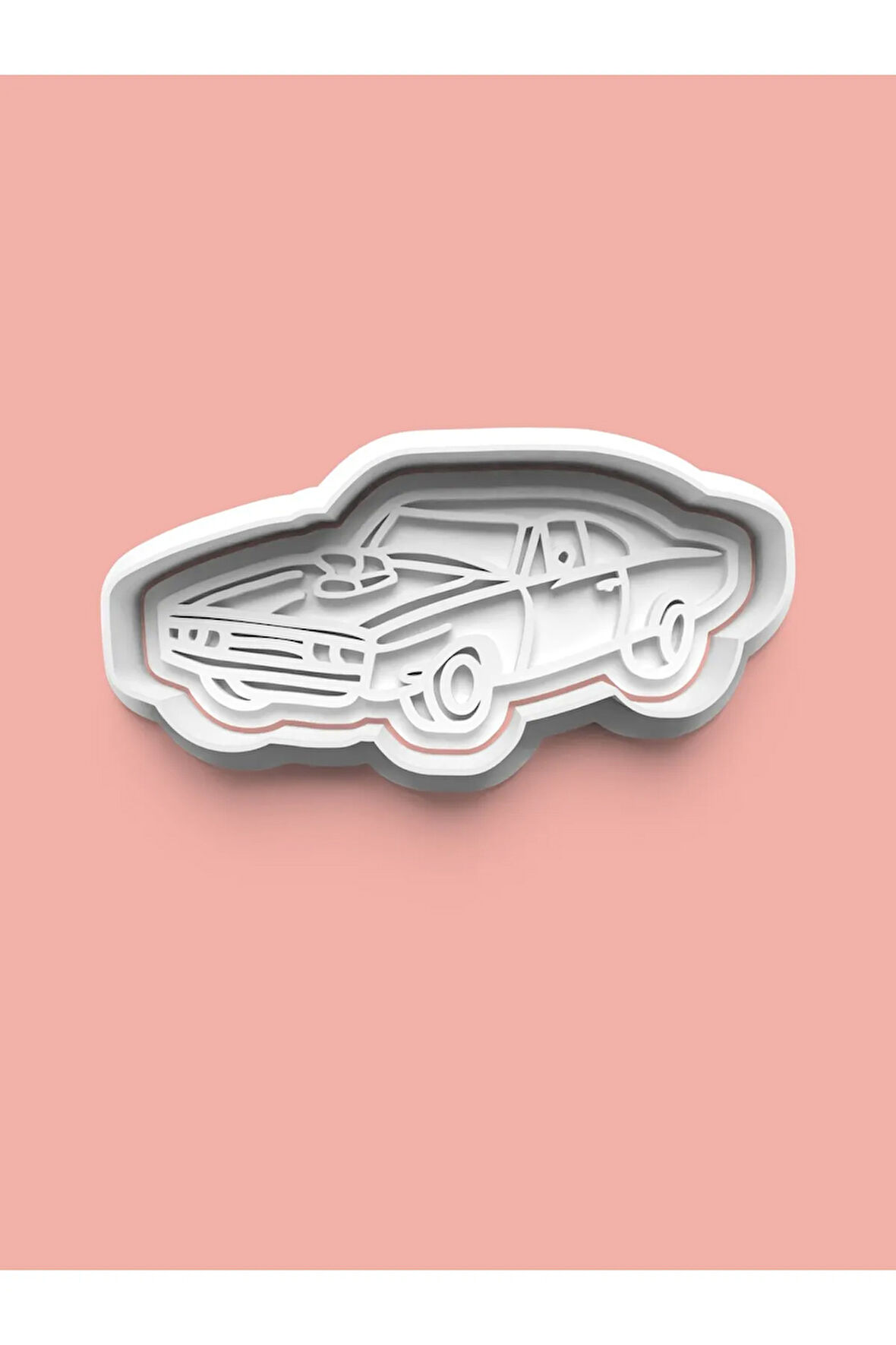 Yarış Arabası Kurabiye Kalıbı Ve Şeker Hamuru Kalıbı 0420-3