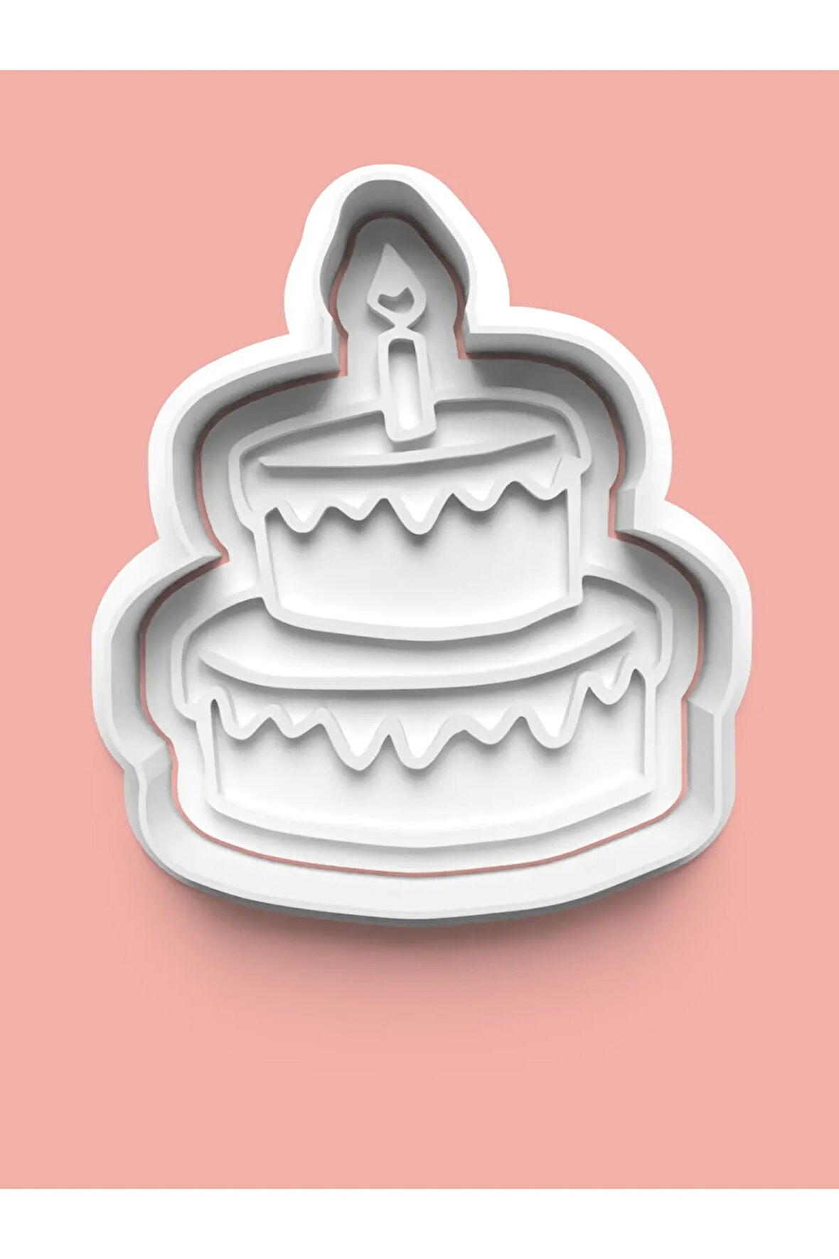 Doğum Günü Pastası Kurabiye Kalıbı Ve Şeker Hamuru Kalıbı