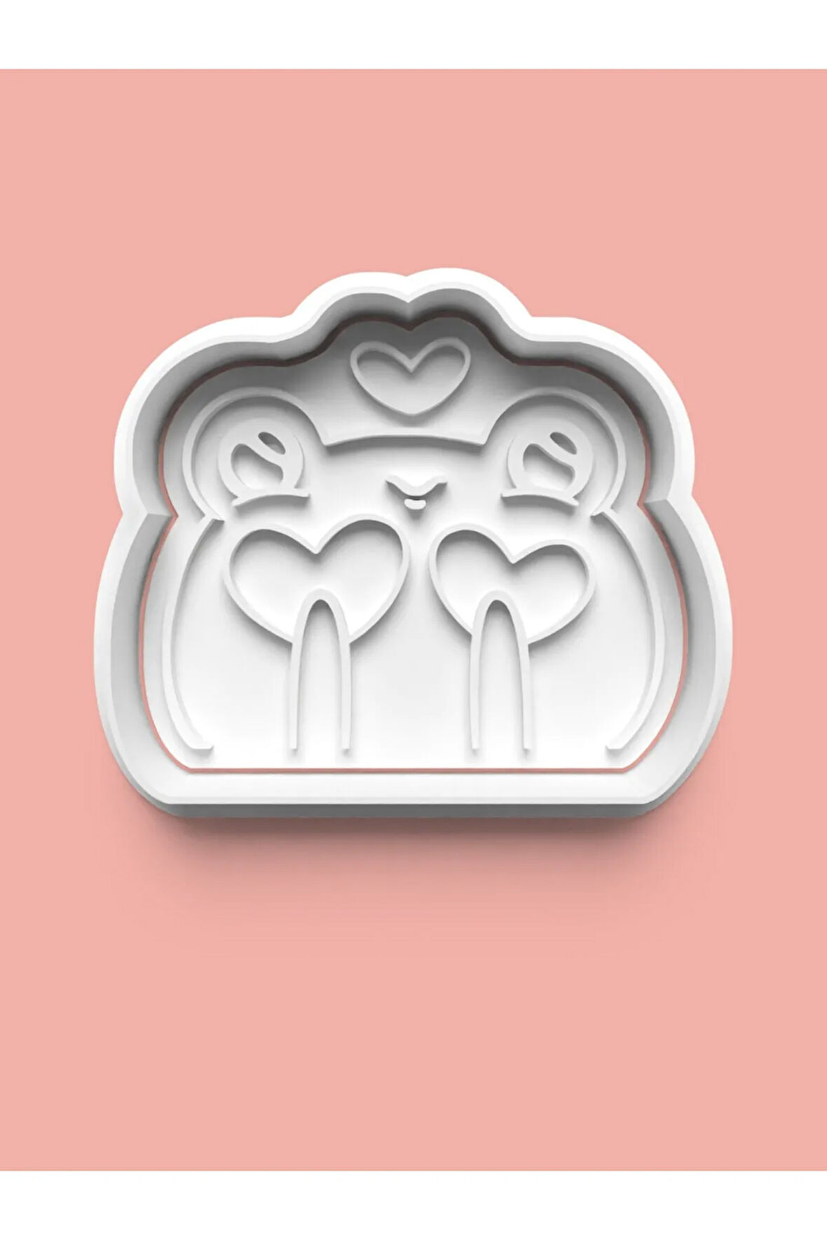 Aşık Kurbağa Kurabiye Kalıbı Ve Şeker Hamuru Kalıbı 0428-4