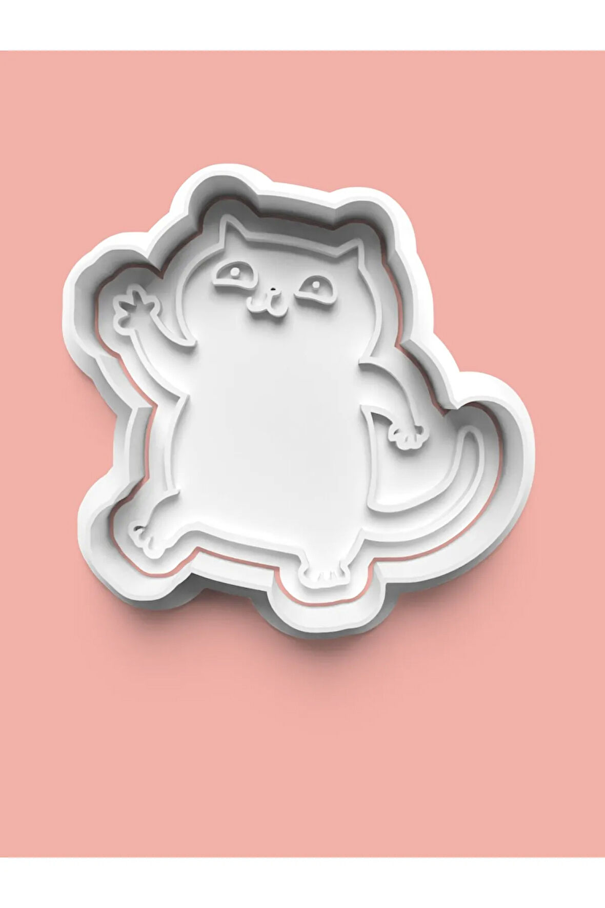 Dans Eden Sevimli Kedicik Kurabiye Kalıbı Ve Şeker Hamuru Kalıbı 0429-3