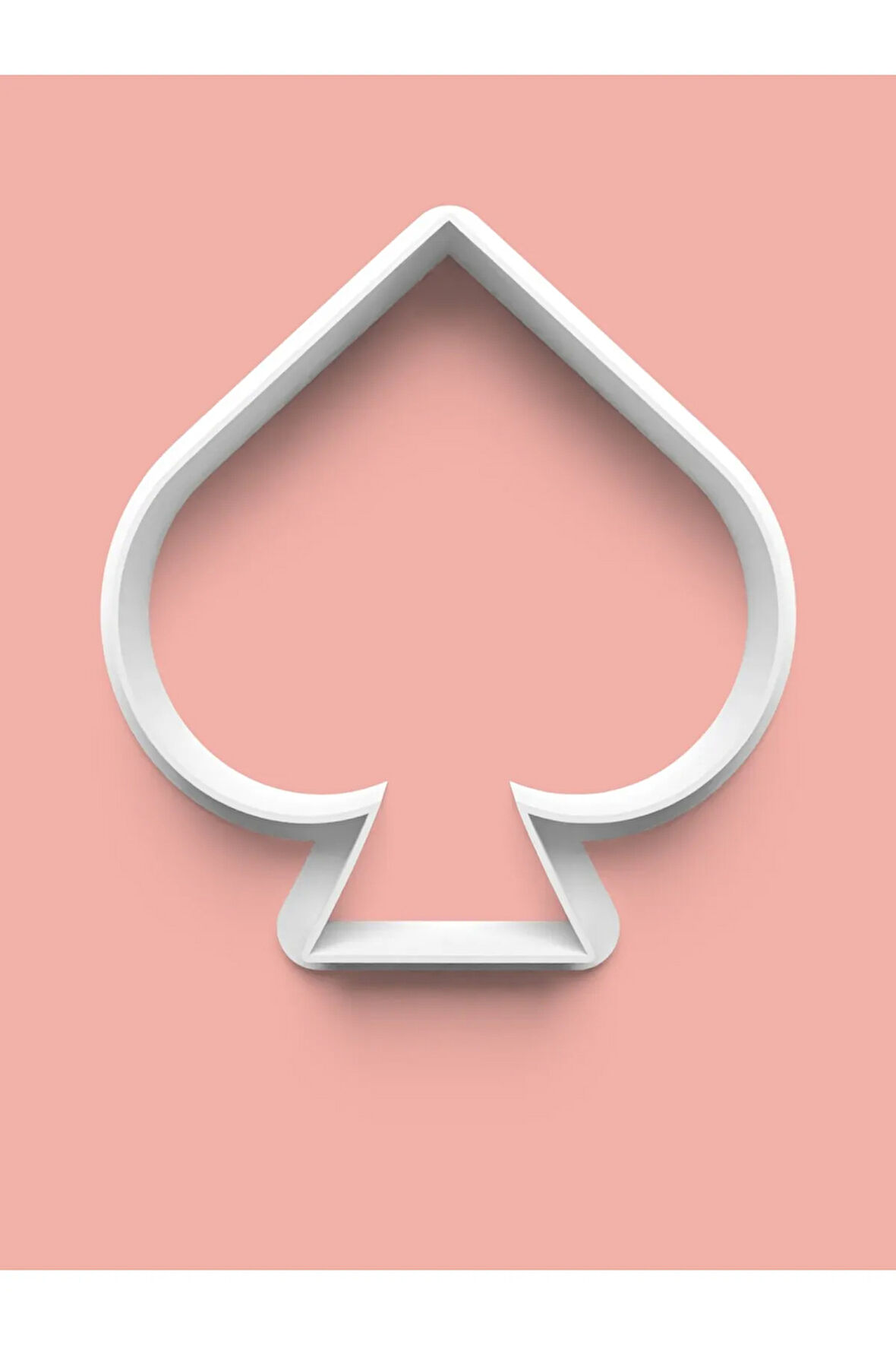 İskambil Kartları Maça Figürü Kurabiye Kalıbı Ve Şeker Hamuru Kalıbı 0431-1