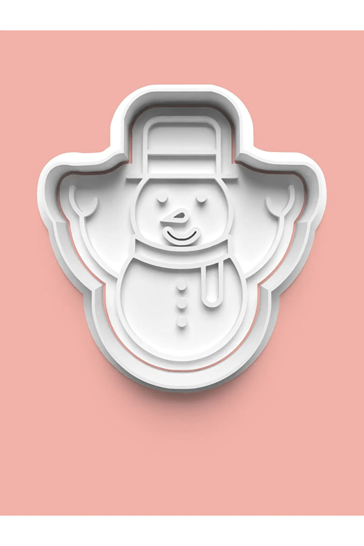 Kardan Adam Figürü Kurabiye Kalıbı Ve Şeker Hamuru Kalıbı