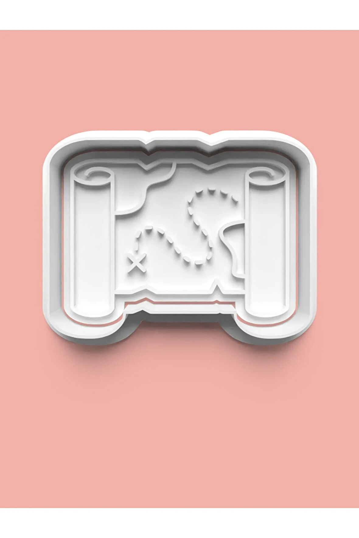 Korsan Teması Harita Kurabiye Kalıbı Ve Şeker Hamuru Kalıbı