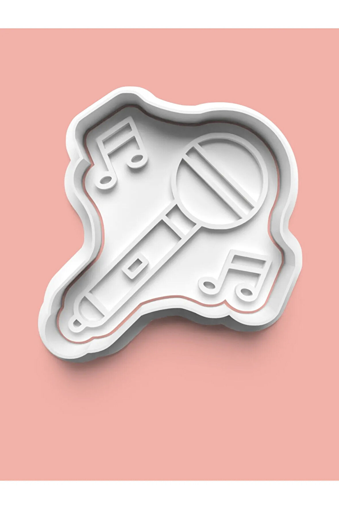 Mikrofon Figürü Kurabiye Kalıbı Ve Şeker Hamuru Kalıbı