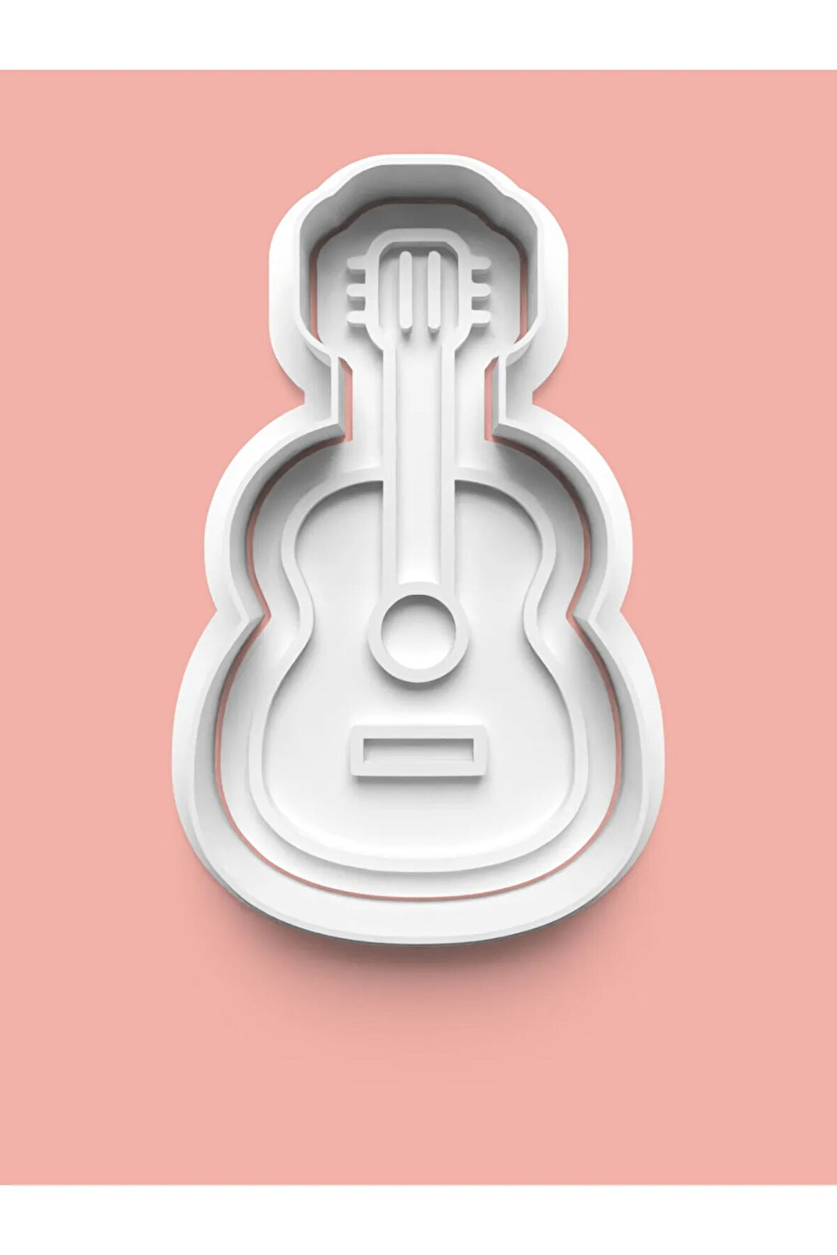 Gitar Figürü Kurabiye Kalıbı Ve Şeker Hamuru Kalıbı