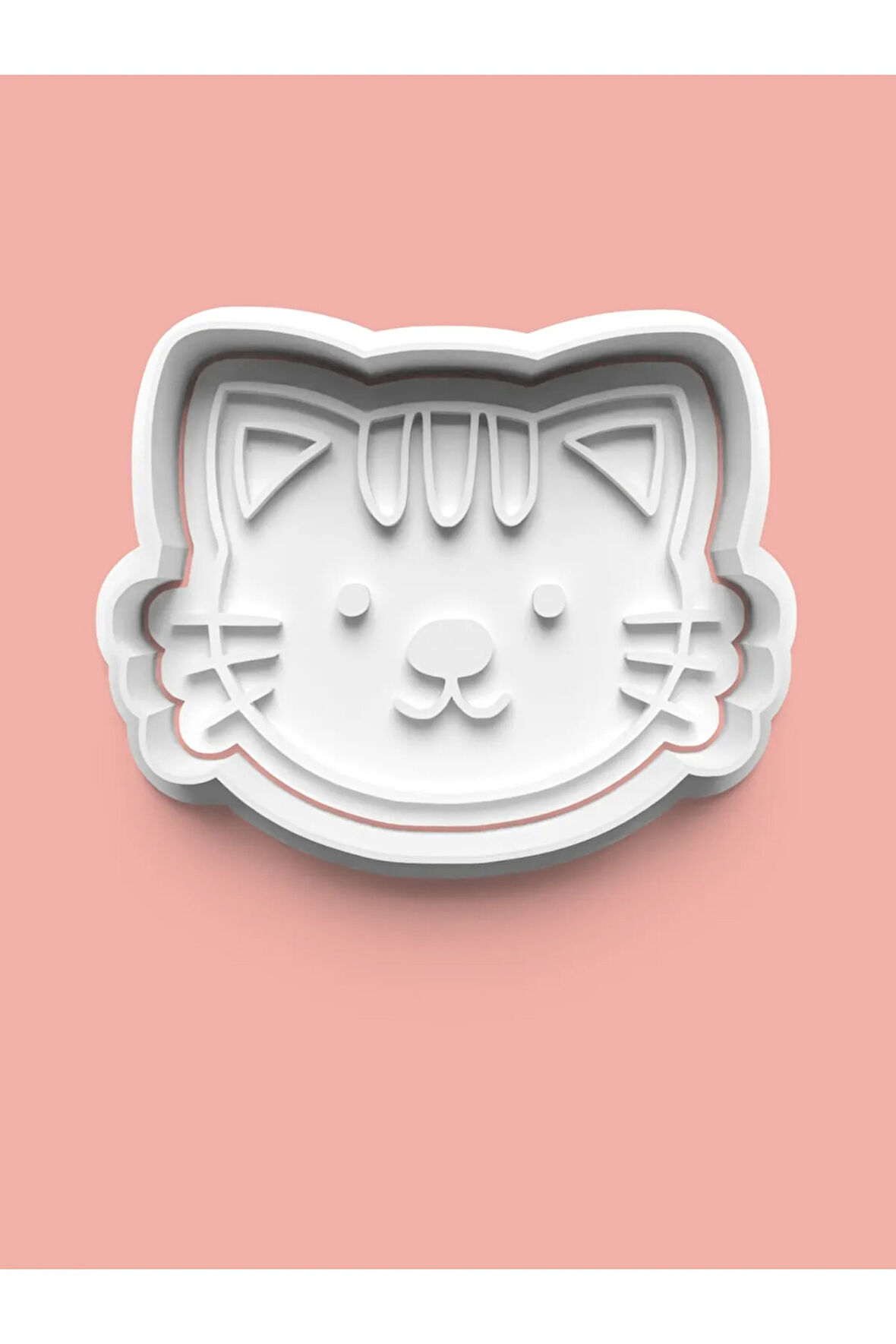 Kedi Suratı Kurabiye Kalıbı Ve Şeker Hamuru Kalıbı