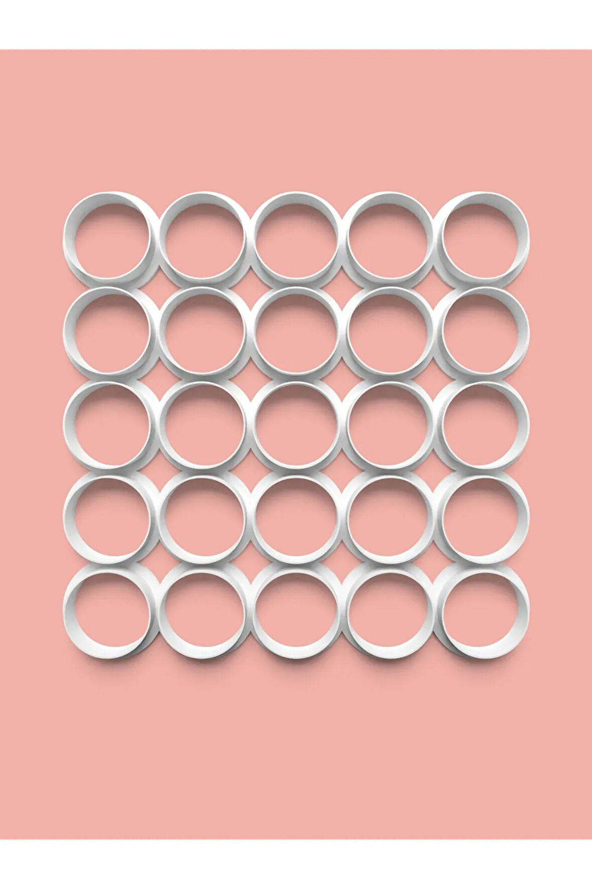 Çoklu Kesici Yuvarlak Kurabiye Kalıbı Ve Şeker Hamuru Kalıbı 4 Cm