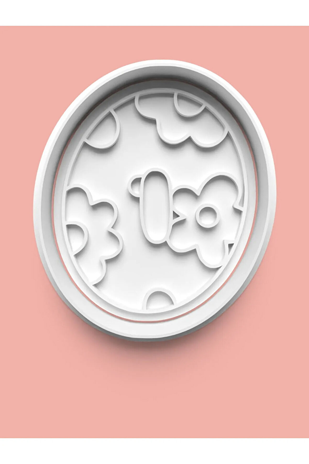 Desenli O Harfi Kurabiye Kalıbı Ve Şeker Hamuru Kalıbı