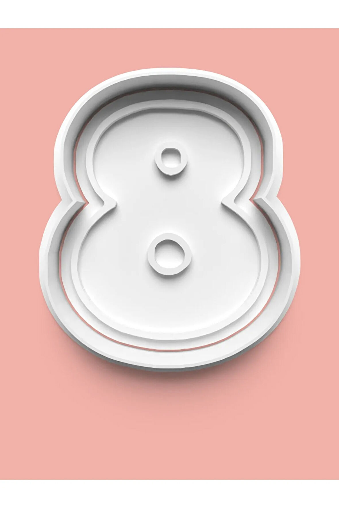 8 Numara Kurabiye Kalıbı Ve Şeker Hamuru Kalıbı - Sekiz Rakamı