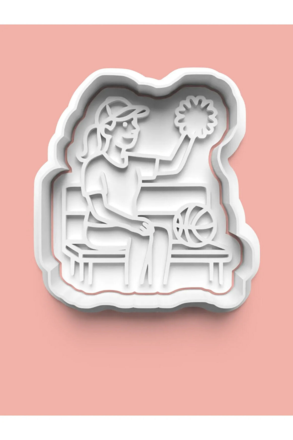 Sportif Kadın Figürü Kurabiye Kalıbı Ve Şeker Hamuru Kalıbı 0925-4