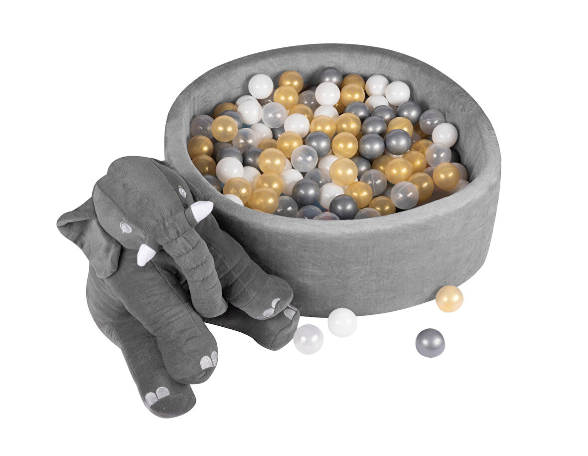 Comfymax Oyun Alanı Ve Top Havuzu 200 Top Gold/Gri/Beyaz/Şeffaf