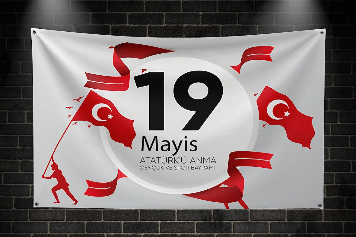 19 Mayıs Vinil Branda Baskı 150x100 model:02