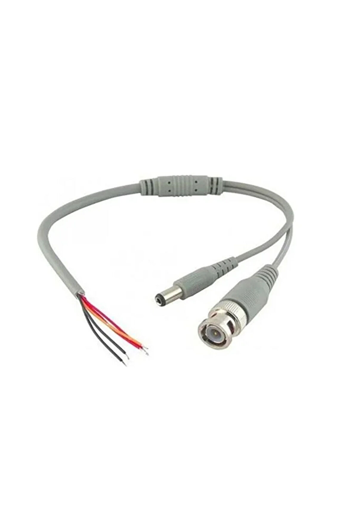 Kablolu Hazır Bnc Konnektör Dc Power Jak Cctv Y Kablo 20 Adet