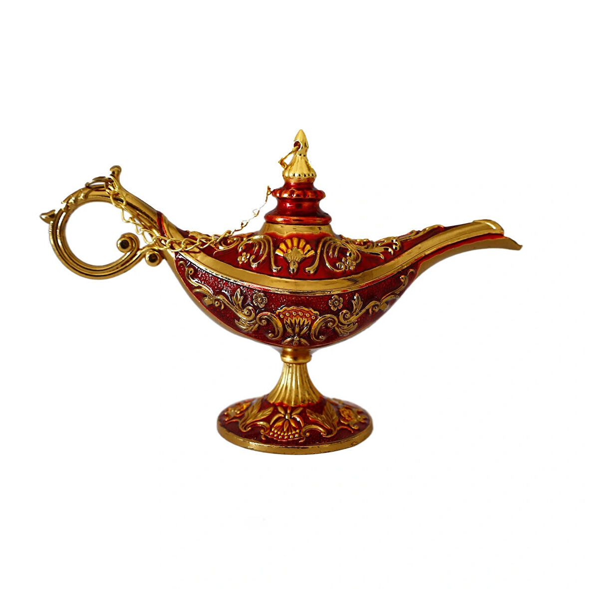 Dekoratif Alaaddin Sihirli Lambası - Vintage Tasarım, 13x8.5 cm