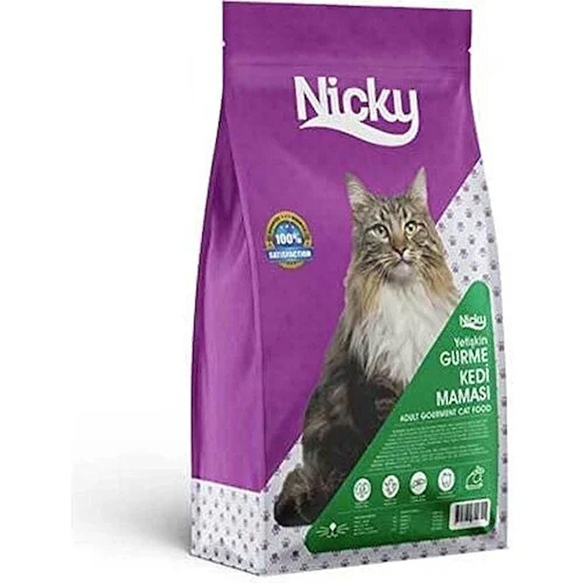 Nicky Adult Multi Color Tahıllı Tavuklu Gurme Yetişkin Kedi Maması 15 kg