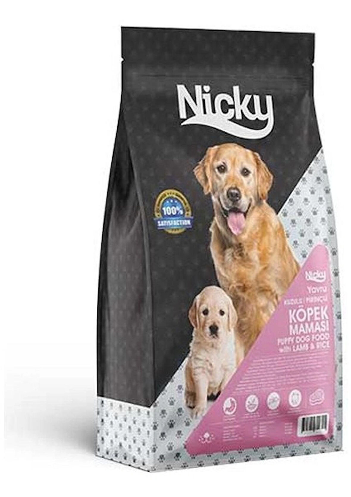 Nicky Puppy Tahıllı Kuzu ve Pirinçli Yavru Köpek Maması 15 kg