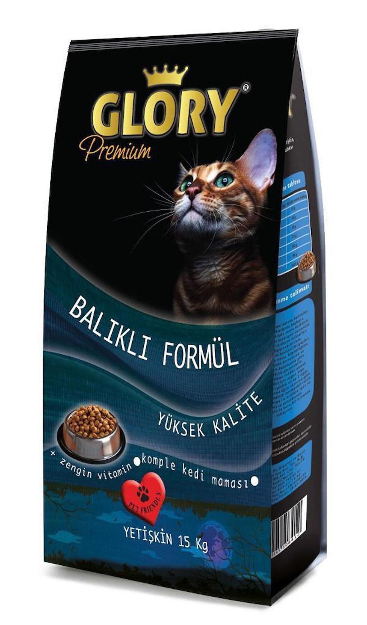 Glory Premium Balıklı Yetişkin Kedi Maması 15 kg