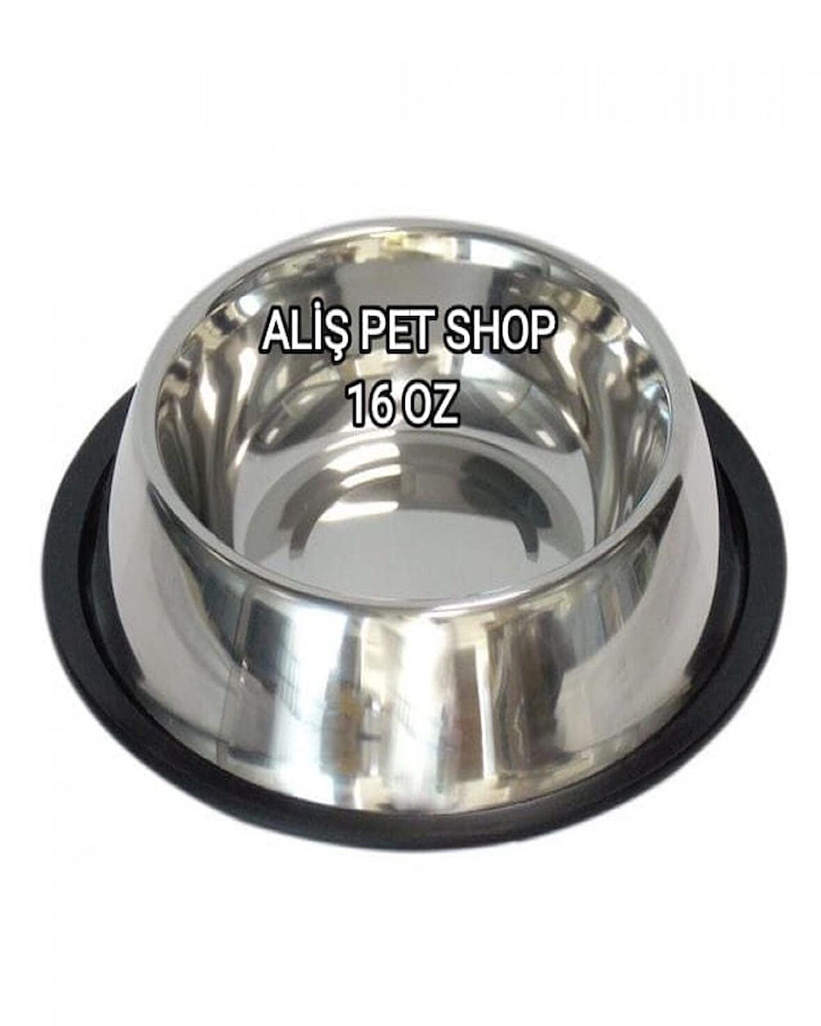 ALİŞPETSHOP Çelik Mama Kabı 16 Oz