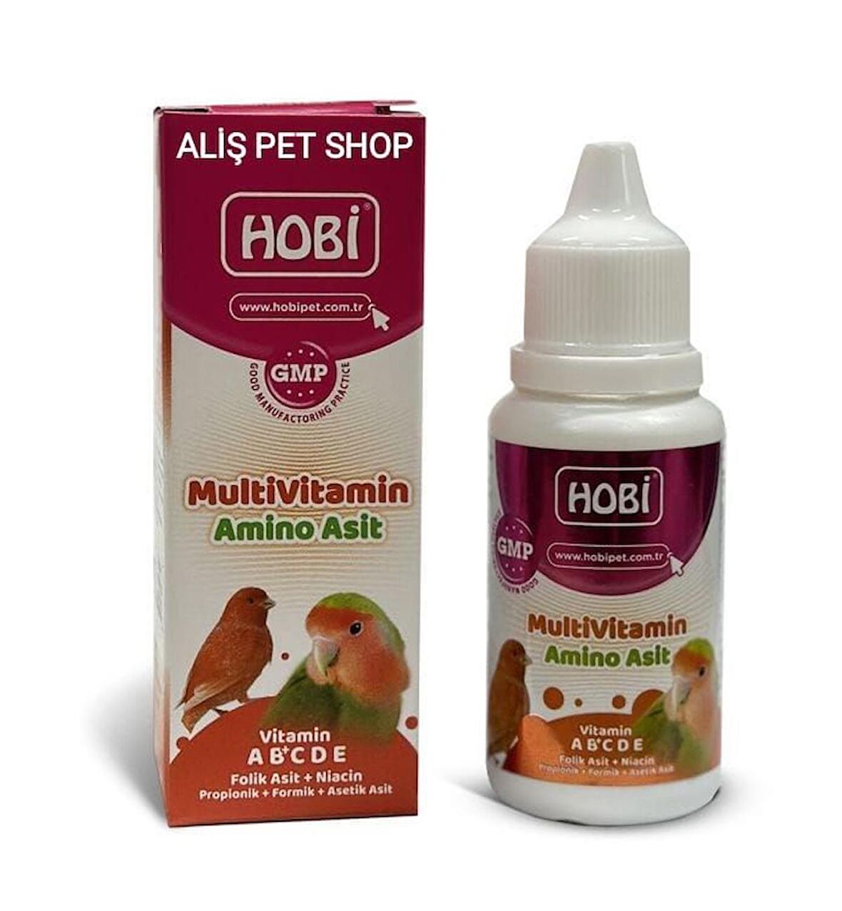 HOBİ Kuşlar İçin Multivitamin ve Aminoasit Takviyesi 30ml 1 Adet