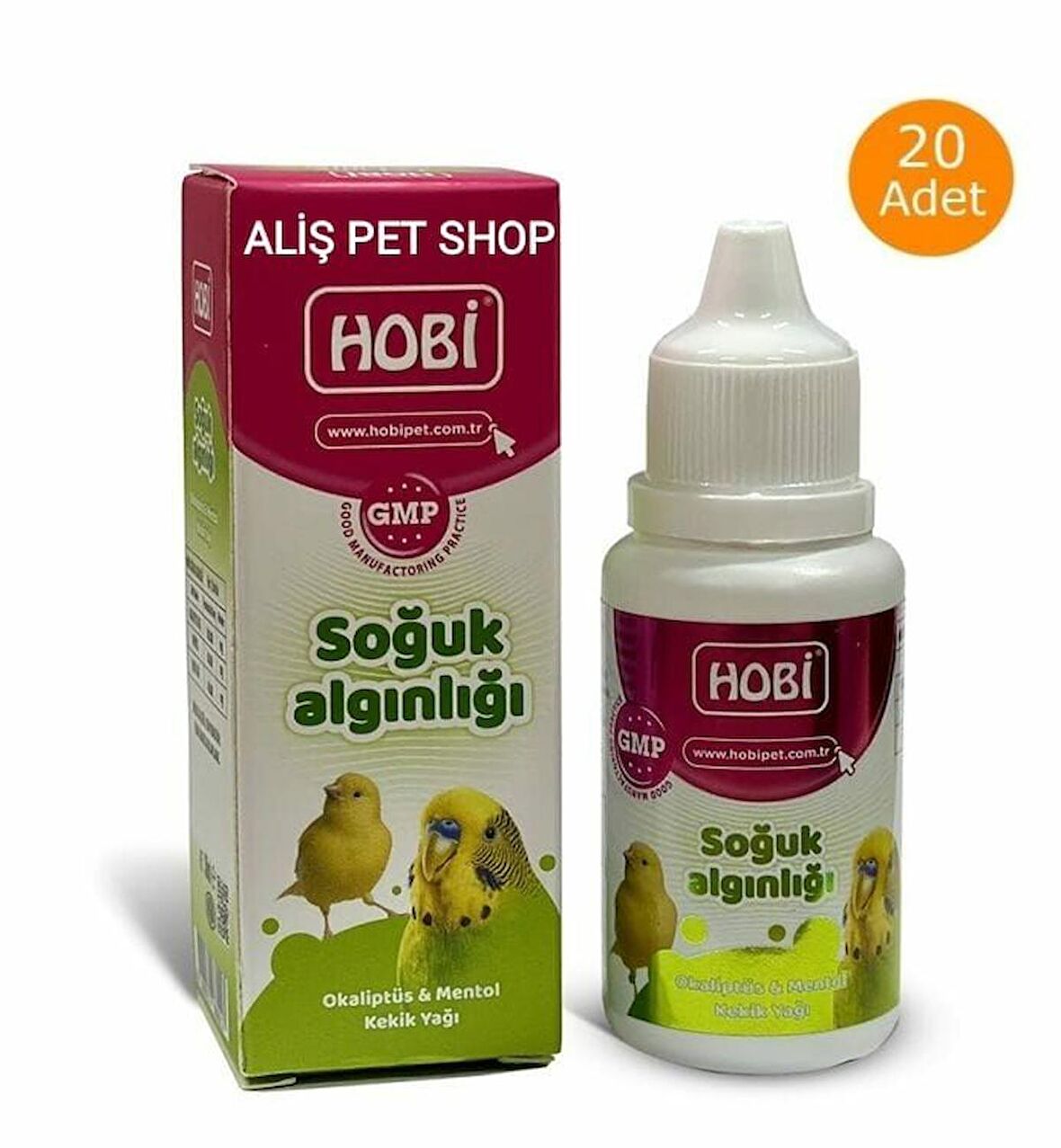 Hobi Kafes Kuşları İçin Soğuk Algınlığı Damlası 30 Ml X 20 Adet