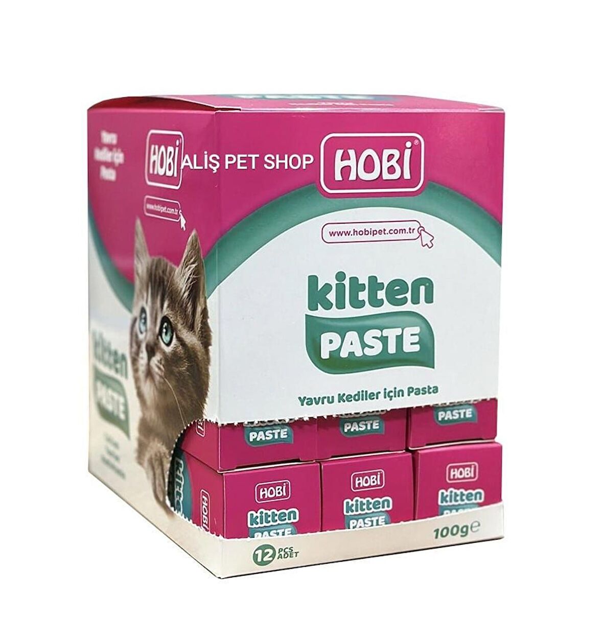 Hobi Kitten Paste Yavru Kediler İçin Multivitamin Pastası 100gr x 12 Adet